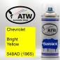 Preview: Chevrolet, Bright Yellow, 548AD (1965): 400ml Sprühdose, von ATW Autoteile West.